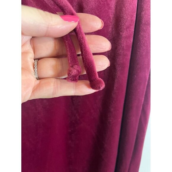 Secret Treasures Pant Set Women XL Crew Cropped Pull On Velour Valentines Soft - Picture 6 of 12